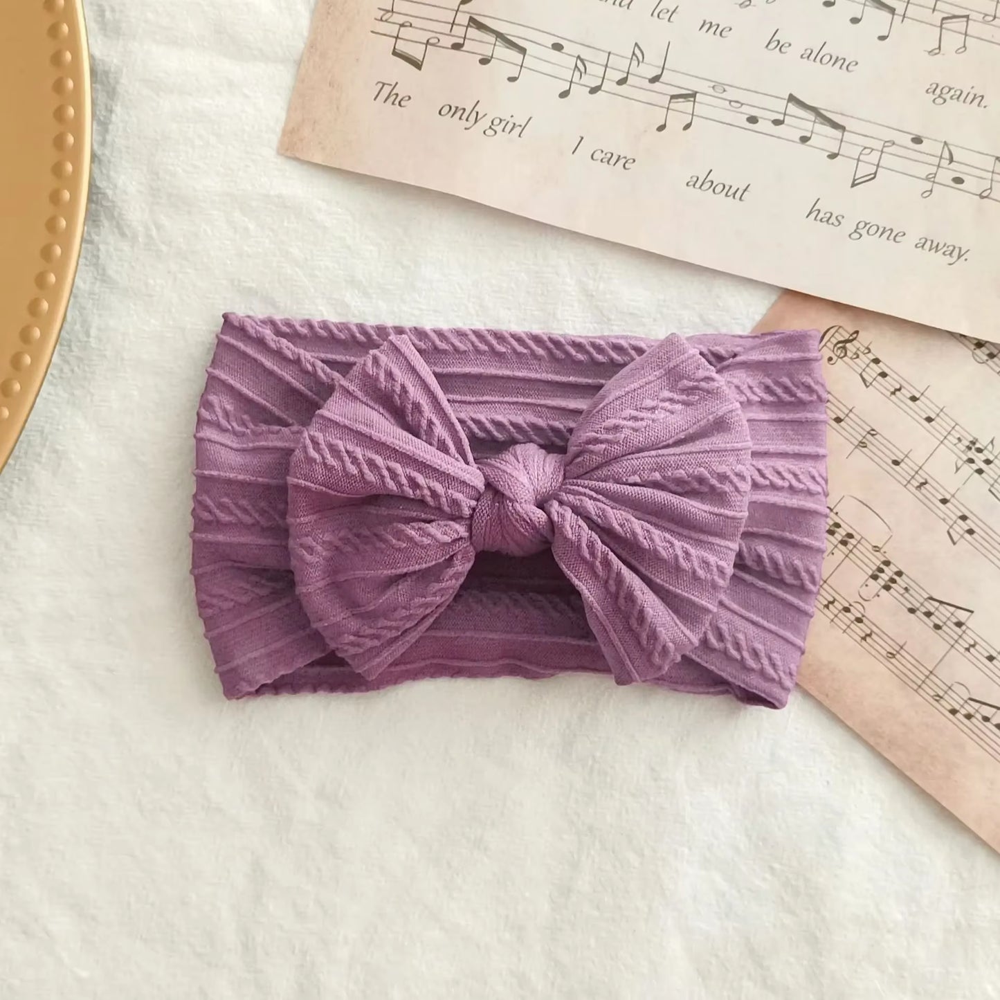 Lovely Newborn Baby Headband for Girls Elastic Knit Children Turban Baby Bows Soft Nylon Kids Headwear Hair Accessories