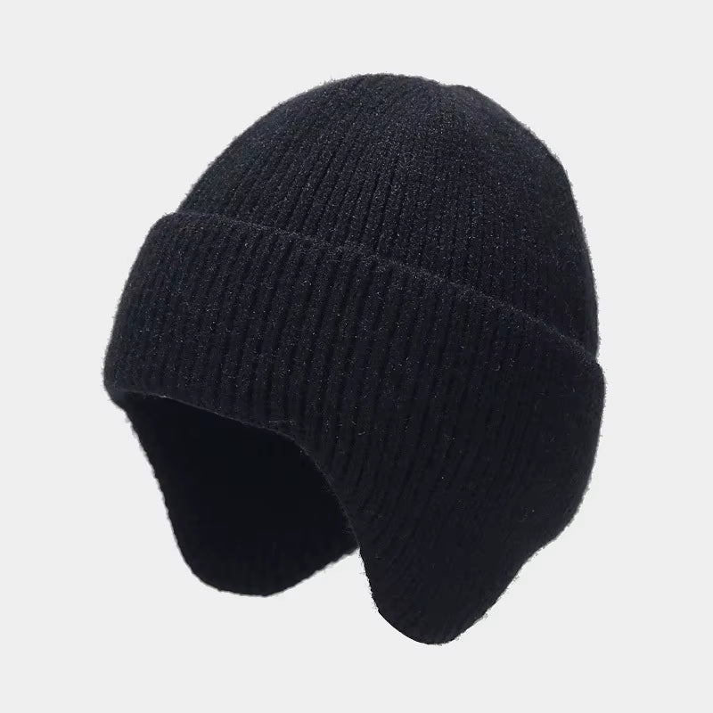 Winter Baby Beanie Cap Cartoon Bear Ear Protection Knitted Hat for Toddler Boys Girls Cute Korean Warm Kids Crochet Hats Gorras