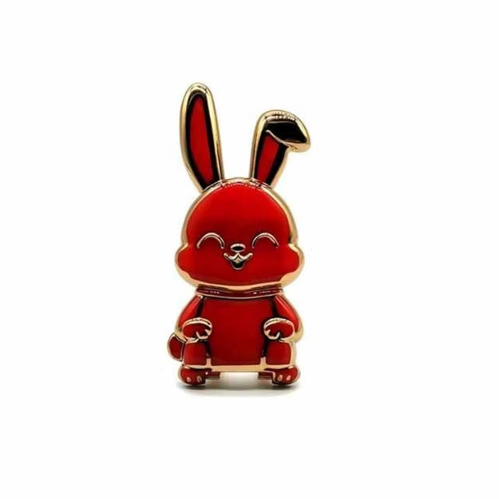 Bunny Finger Ring Holder Mobile Phone Mini Pull Rod Foldable Phone Finger Ring Holder Lazy Phone Back Sticker Pad Phone Kickstan