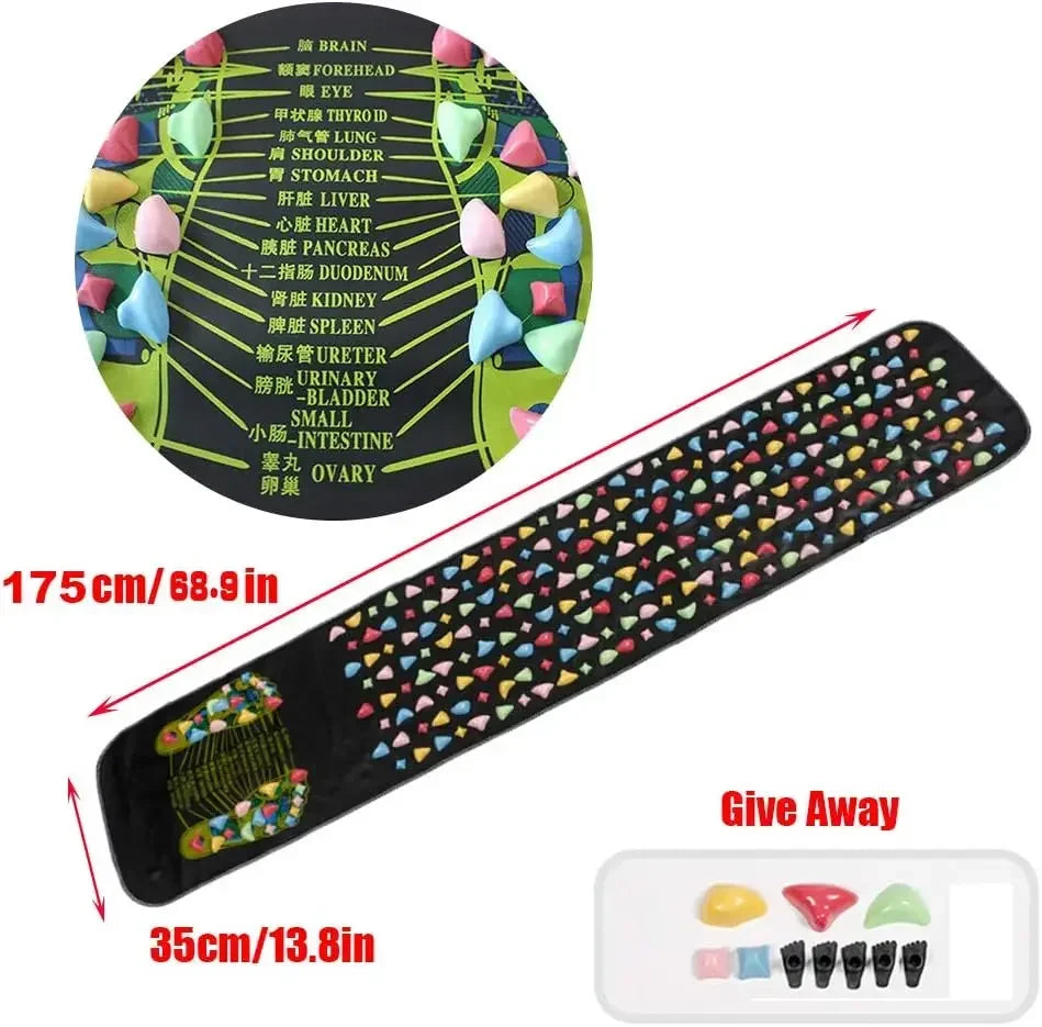 Premium Foot Massage Mat with Finger Pressure Plate and Simulated Cobblestone Path to Soothe Tired Feet and Relieve Pain