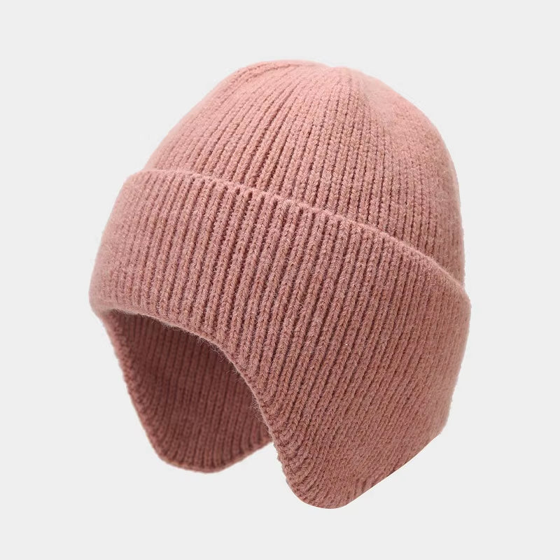 Winter Baby Beanie Cap Cartoon Bear Ear Protection Knitted Hat for Toddler Boys Girls Cute Korean Warm Kids Crochet Hats Gorras